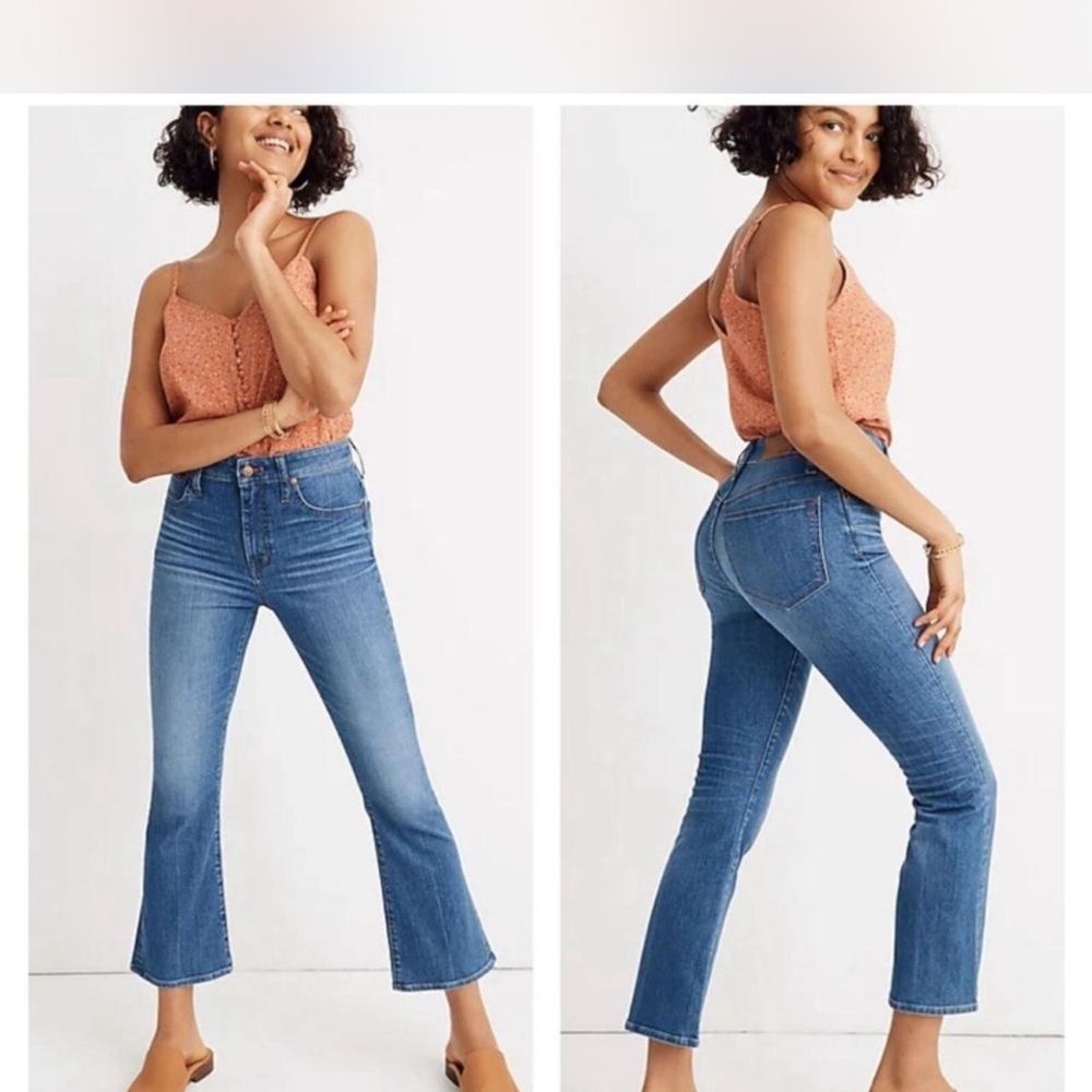 Madewell Women's Cali Demi-Boot Women Flare Jeans in Classic Blue